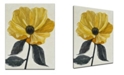 Ready2HangArt 'Elegant Poppy IV' Yellow Floral Canvas Wall Art, 30x20"